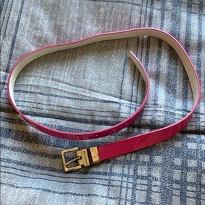 Michael Kors pink leather belt